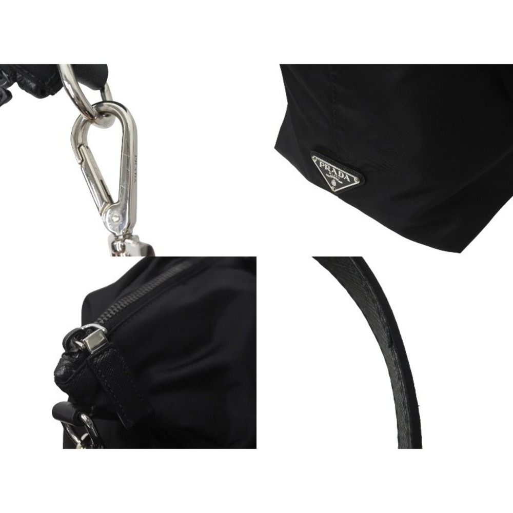 Prada Tote Bag Comic Patch Triangle Logo Nylon Bl… - image 3